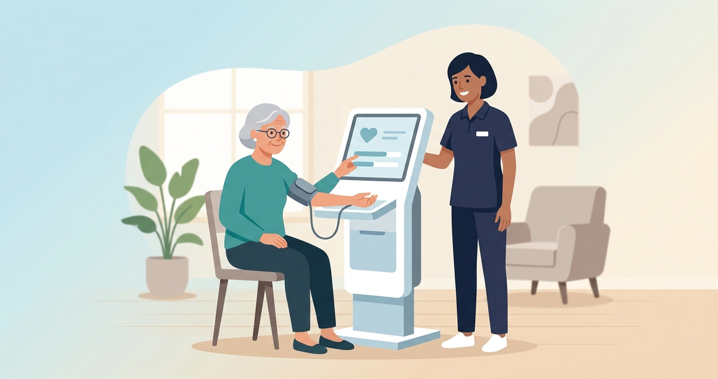 How Senior Living Facilities Use Embedded Health Screening Kiosks